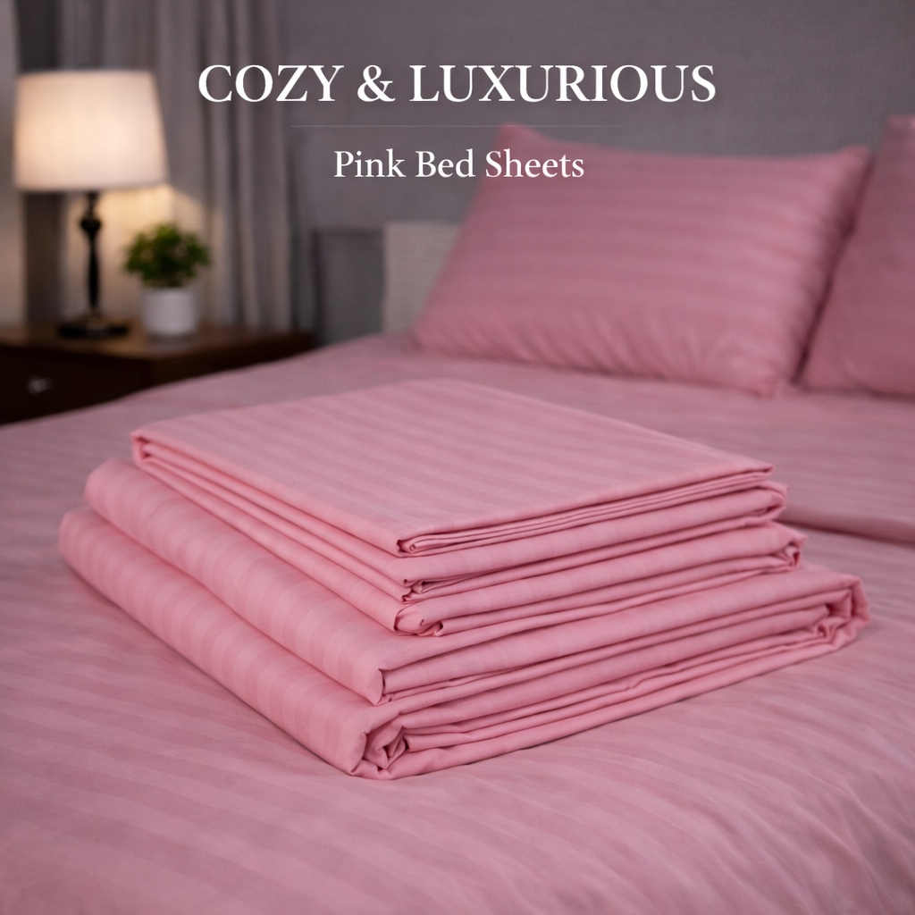Hotel Grade Bed Sheets Pink
